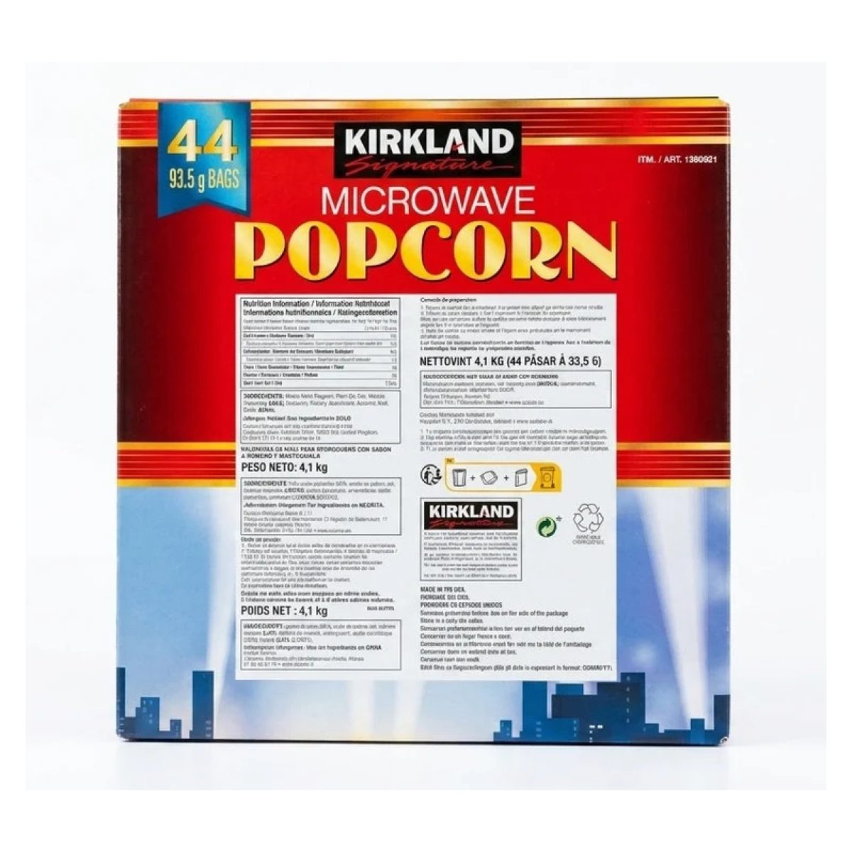 Kirkland Signature Microwave Popcorn 1 x 93g — image 3